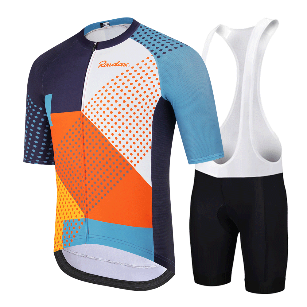 Cycling Commuter Clothing - RAUDAX Herren-Radtrikot-Set, Rennrad-Trikot mit Taschen, kurze