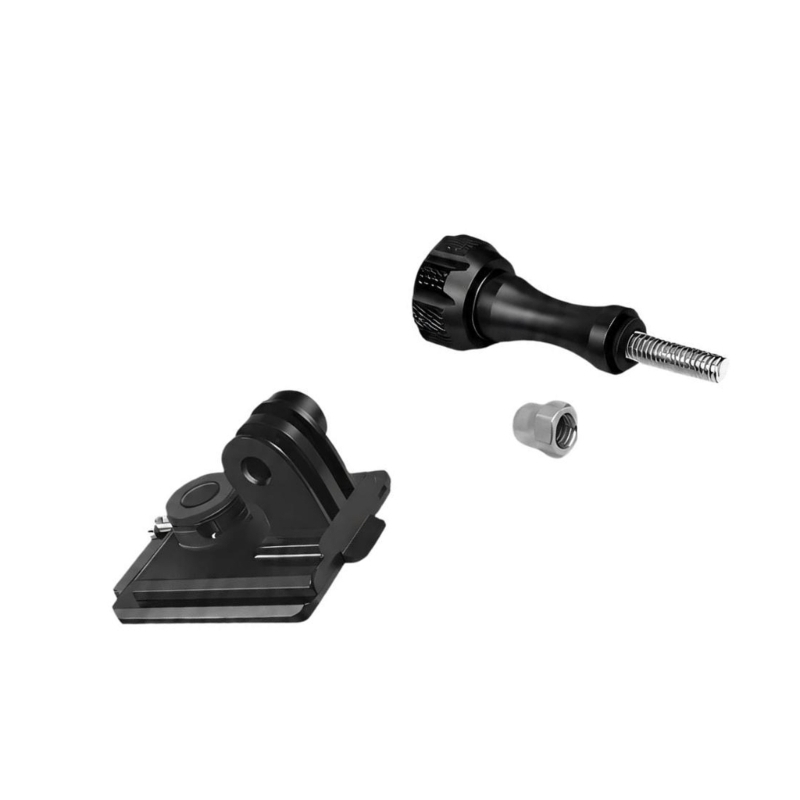 Commute Cycling Helmet - Q6PA Action-Kamera-Helmhalterung mit Metallschienenbasis, gabelförmigem Kamerahalter