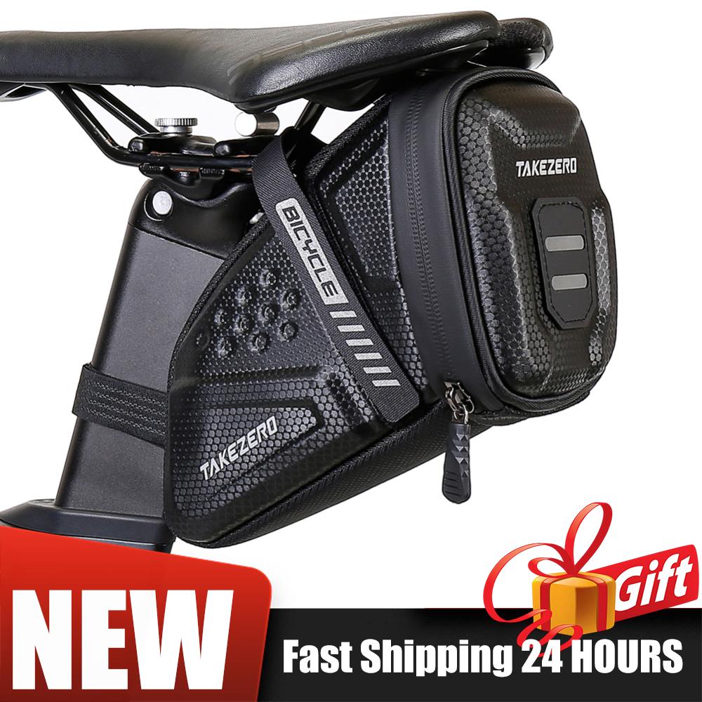 Saddle Bag Under Seat - Fahrrad-Satteltasche 1L EVA Hartschalen-Satteltasche Wasserdichte Aufbewahrungstasche
