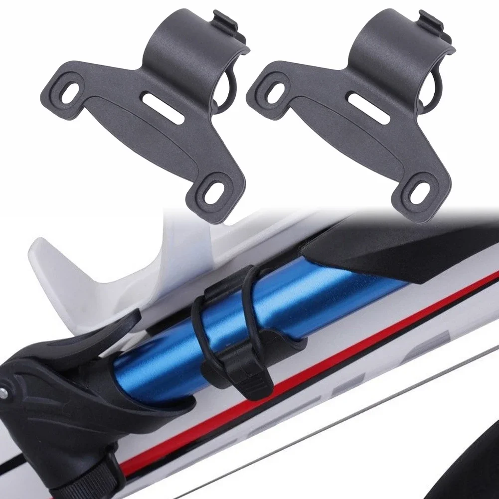 Bike Pump Frame Mount - 2 Stück Fahrradpumpenhalter Tragbarer Silikon-Riemenpumpenhalter Fahrrad-Luftpumpenhalterung