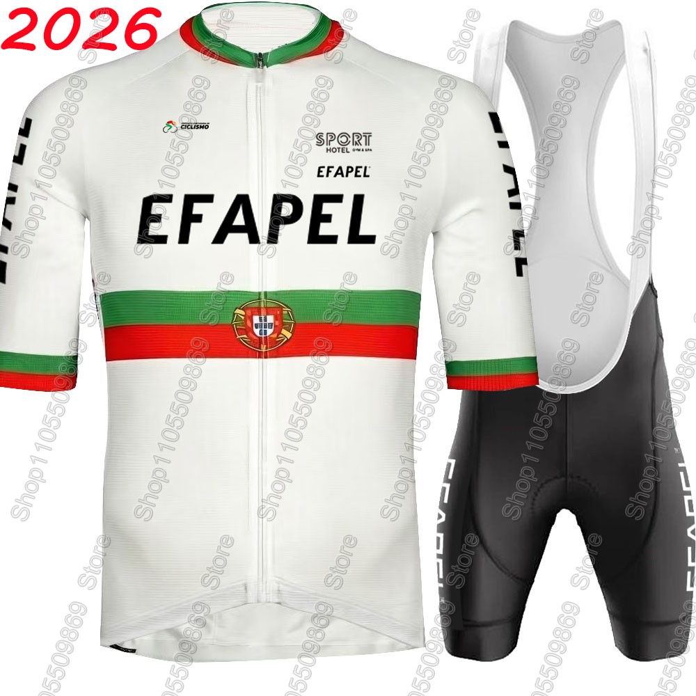 Cycling Commuter Clothing - Portugal 2026 Efapel Team Radtrikot-Set –