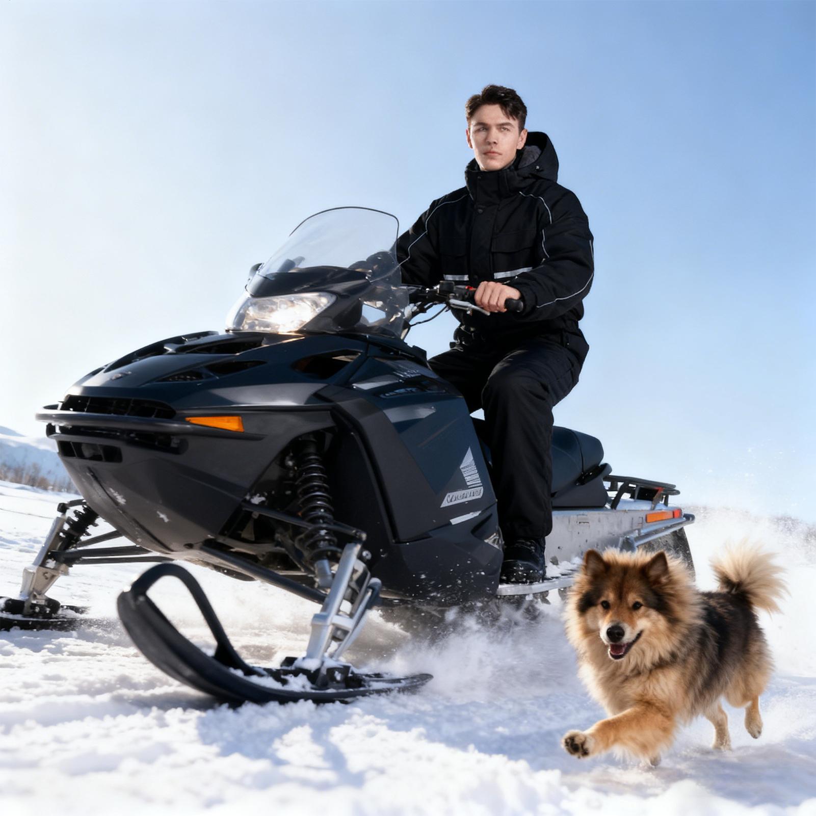 Cycling Commute Clothes - Motorrad-Winterjacke, 4 Taschen, warme Kleidung mit