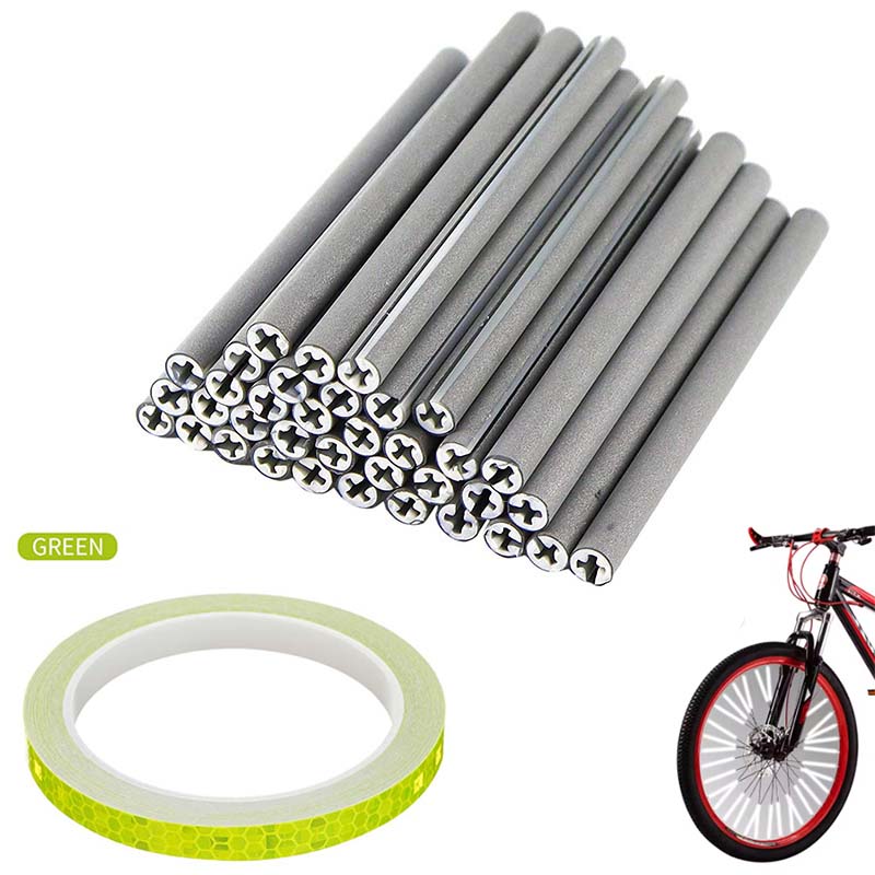 Spoke Reflector Set - Green Outline Bike Speichenreflektoren-Set 360° °