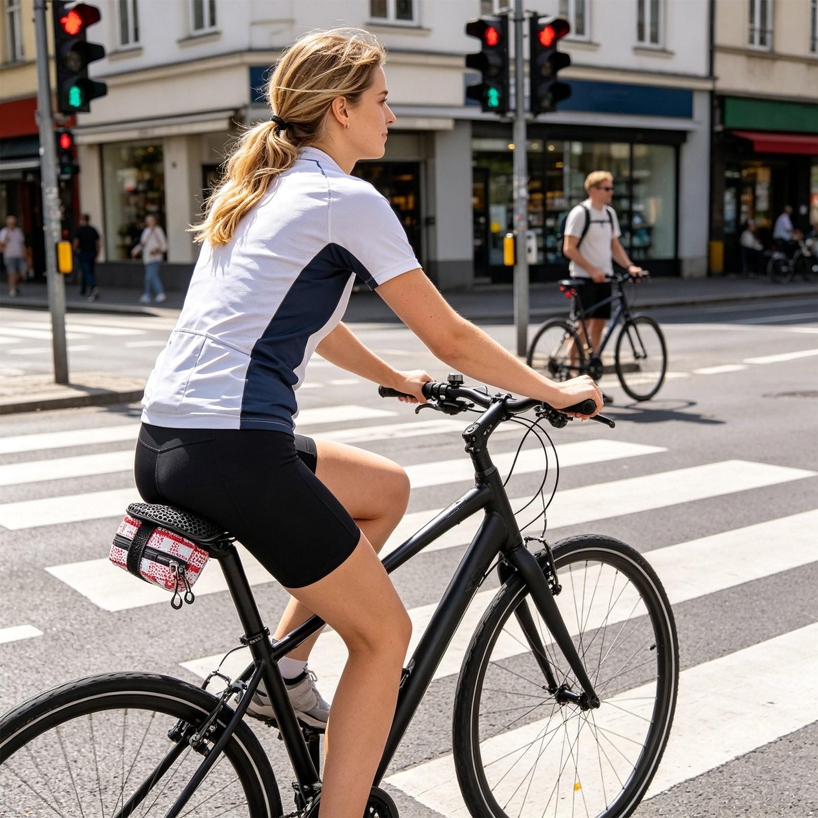 Saddle Bag Under Seat - Fahrrad-Satteltasche für Pendler, Wasserdichte Fahrrad-Untersitztasche für