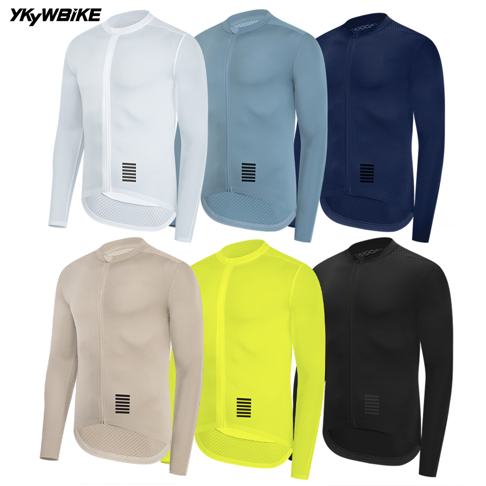 Cycling Commuter Clothing - YKYWBIKE Herren Radtrikot Langarm Sommer Frühling