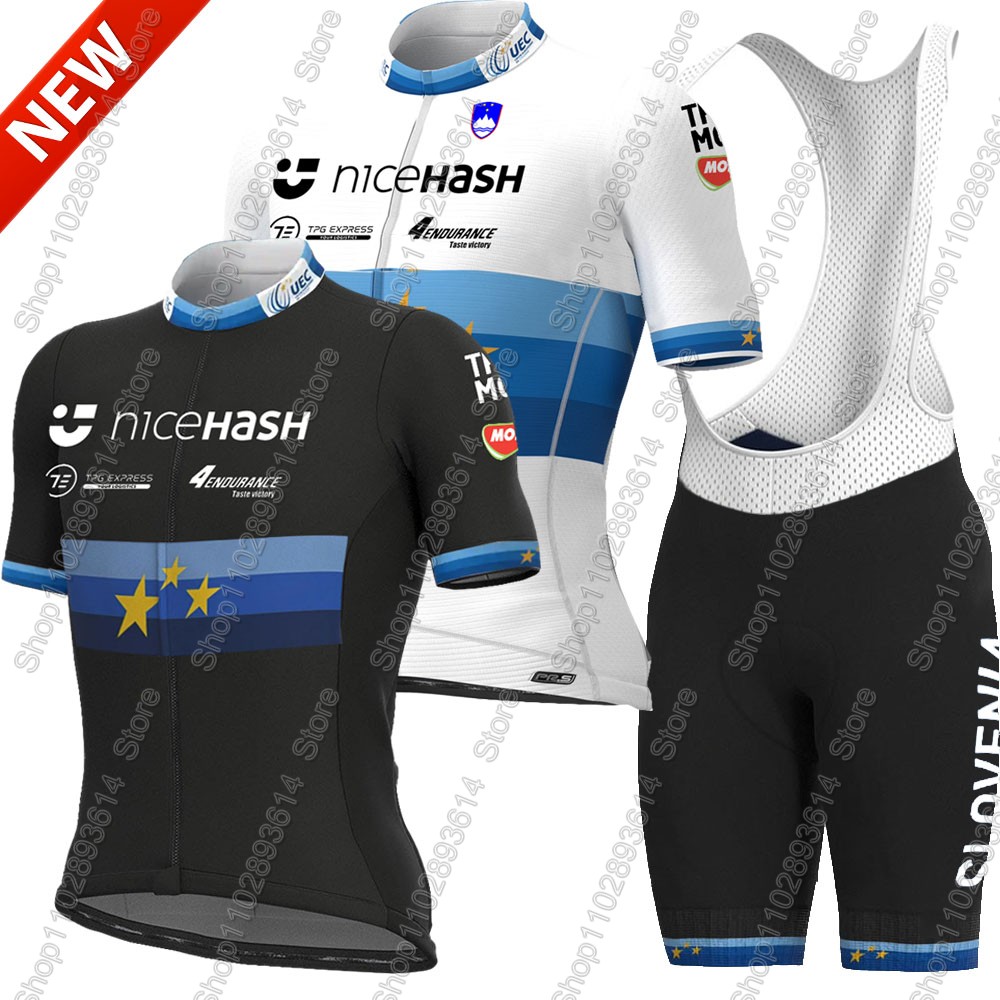 Cycling Commuter Clothing - Slowenien 2026 Nationalmannschaft Europäisches Radsport-Trikot-Set –