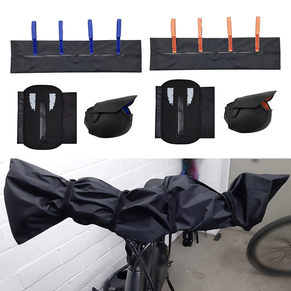 Waterproof Cycling Commute - Reflektierendes E-Bike-Abdeckungsset für Motor, Batterie, Lenker,