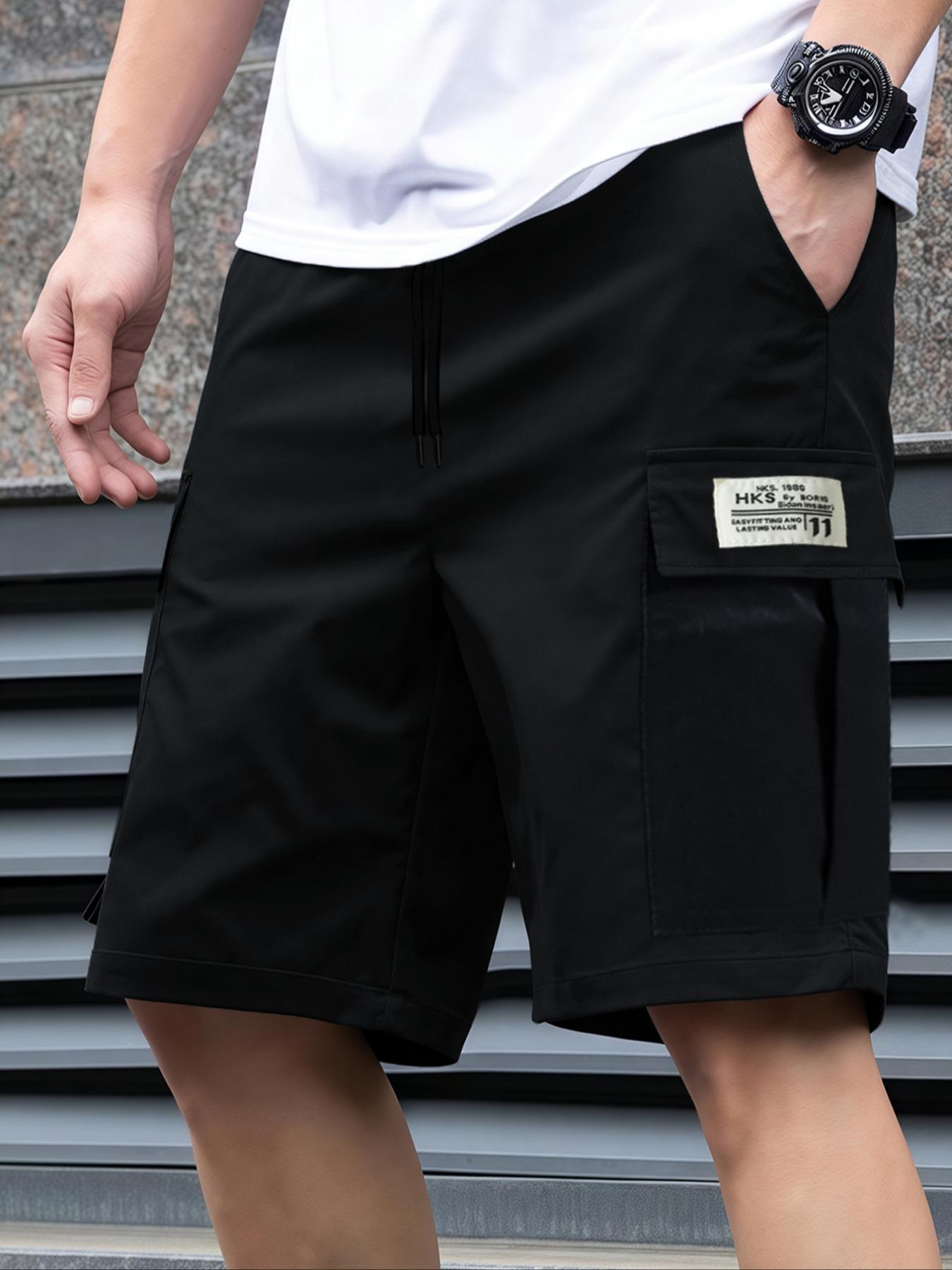 Cycling Commute Pants - Einfarbige, lässige Sportshorts für Herren, hautfreundlicher