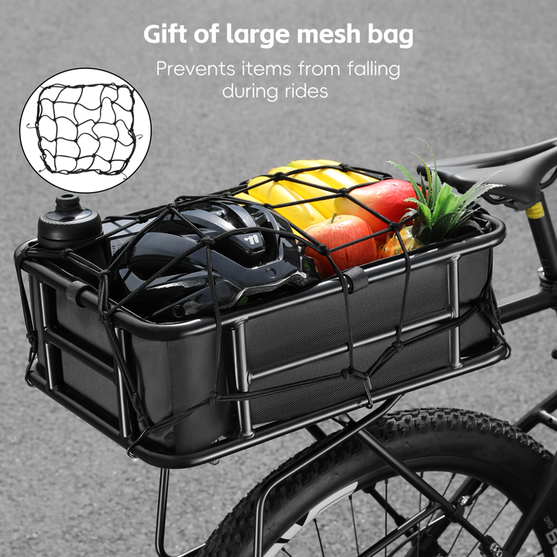 Großer Fahrrad-Heckkorb mit Sc – Cycling Commuting Bewertung und Preis